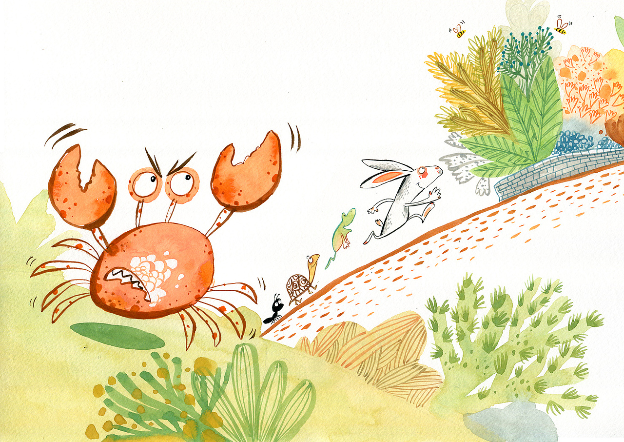 螃蟹和兔子故事内插