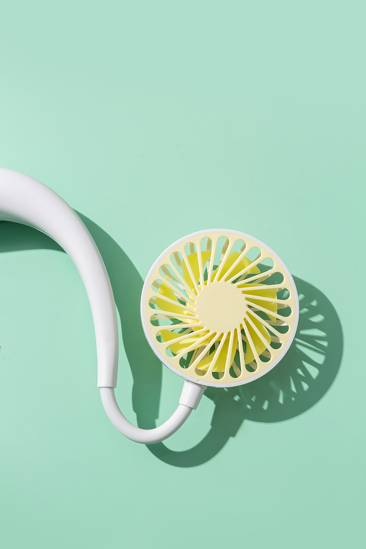 产品摄影颈部风扇