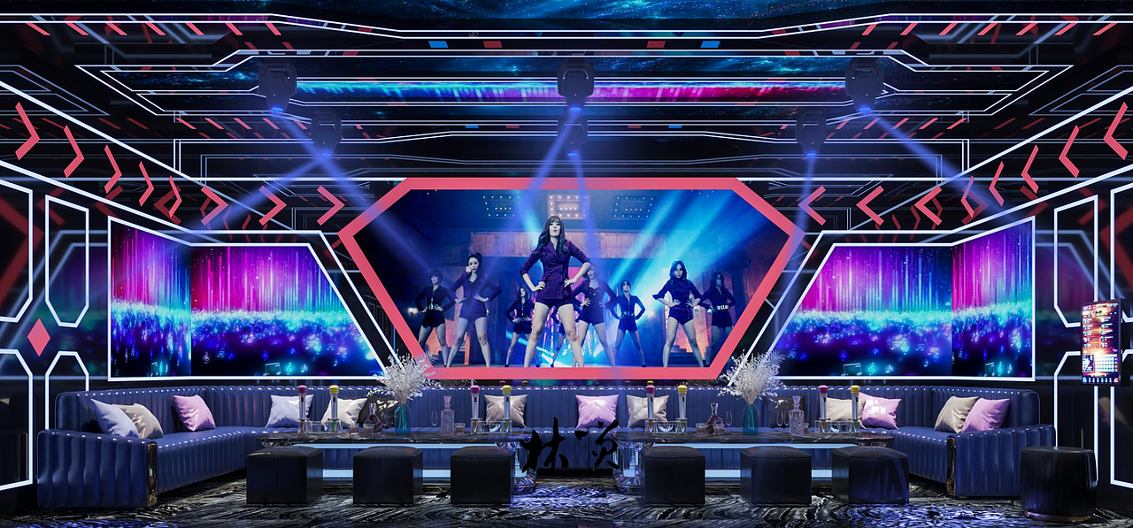 KTV设计装修案例（图ZMzIyMjA0NTcy） - 商业空间设计 - 站酷设计师北玄笑笑原创素材 - 站酷ZCOOL