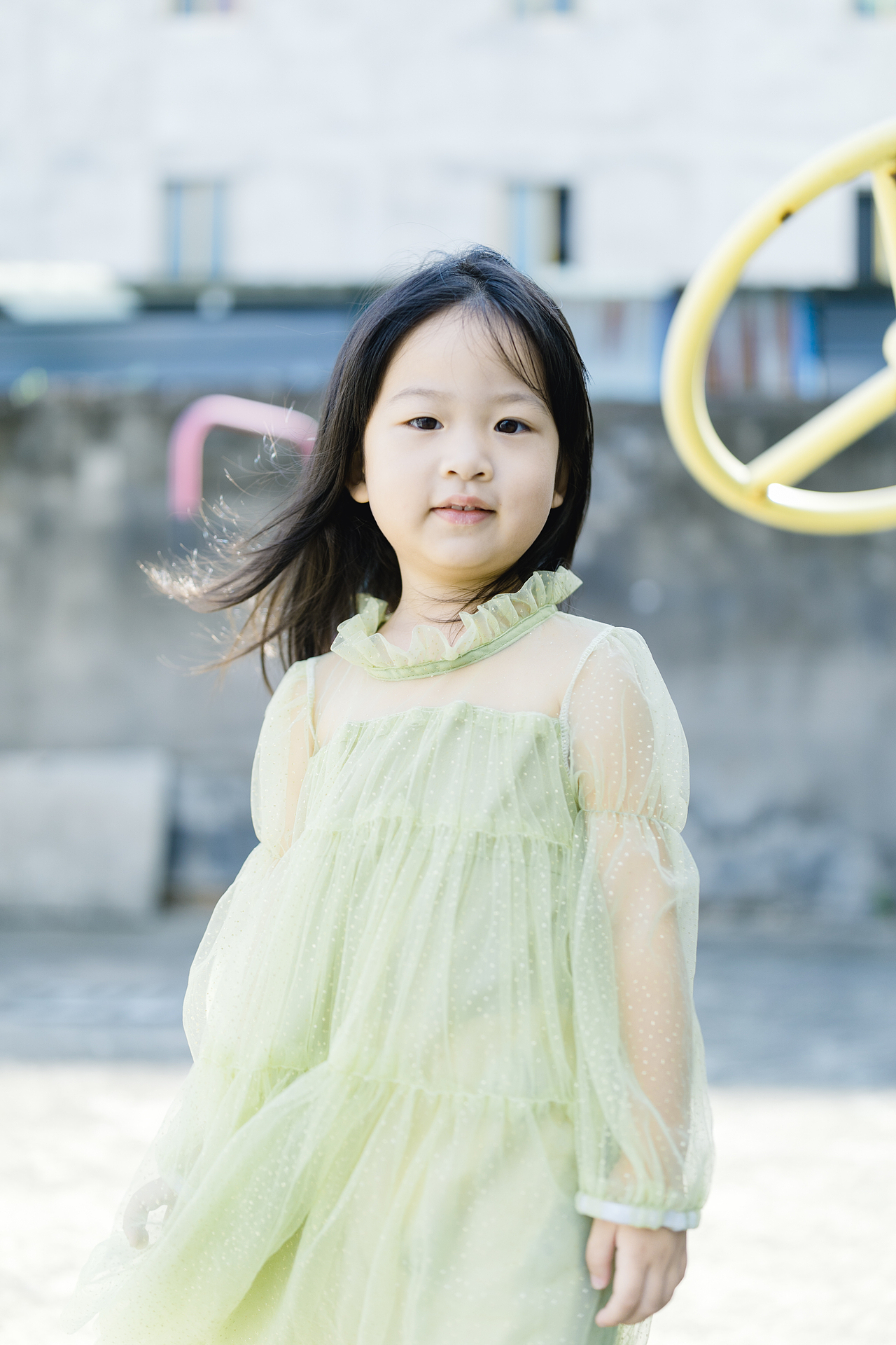 她穿了喜欢的裙子