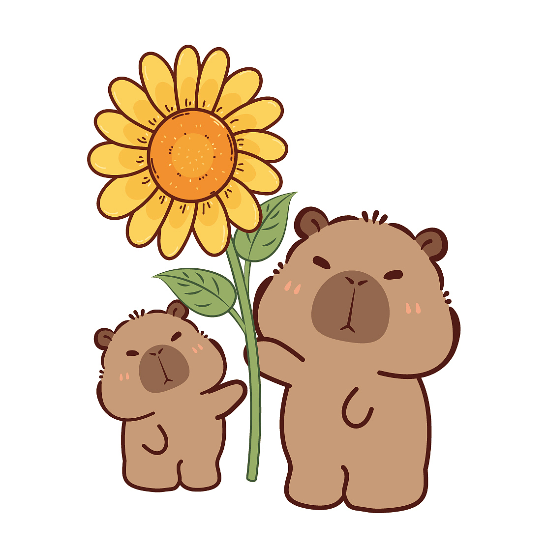 卡皮巴拉插画图片节日快乐母亲节快乐送你一朵小红花（图ZMzY5MTU5MjE2） - 商业插画 - 站酷设计师阿茹生肖IP原创素材 - 站酷ZCOOL