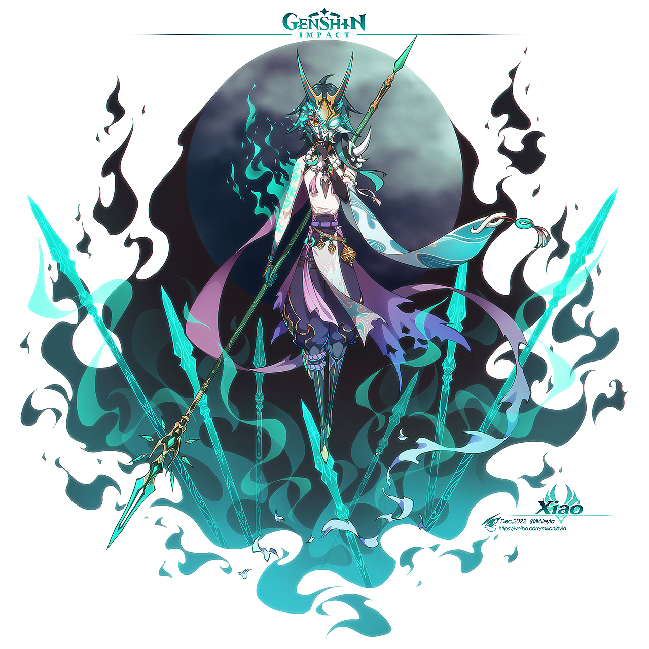 一年份的原神同人图