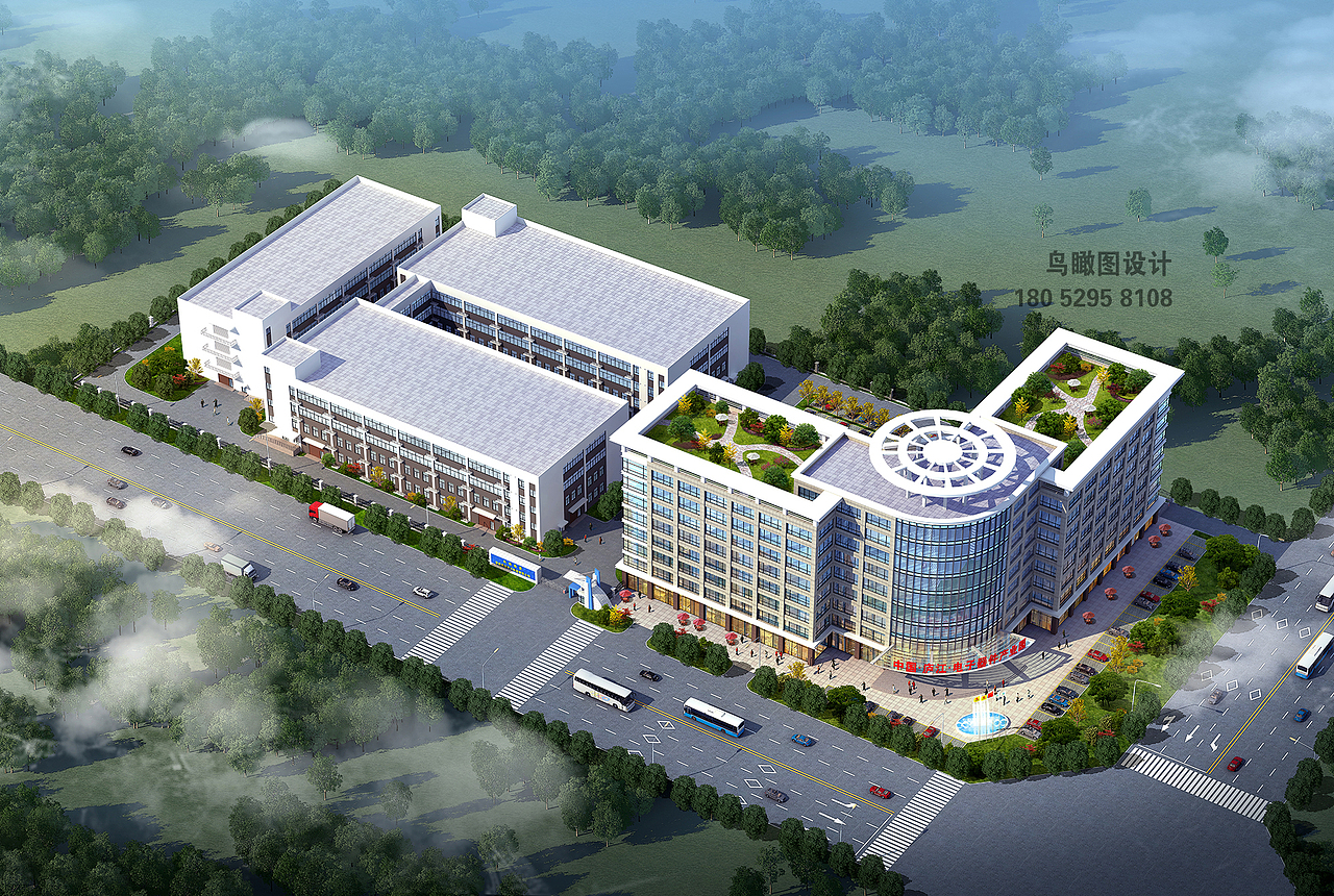 工厂鸟瞰图作品