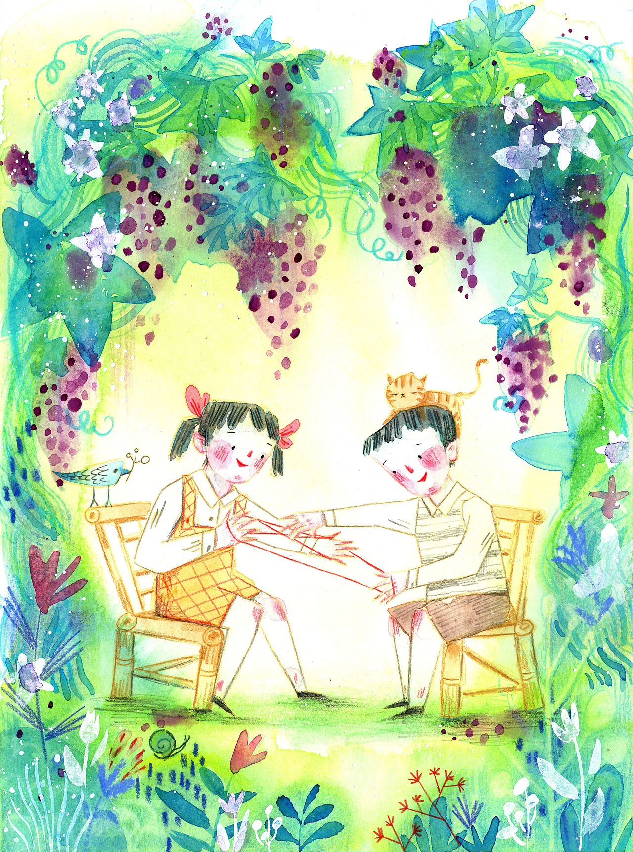 《万物繁花》佟彤个人插画展(系列作品篇)(图ZMzY5MjExOTg0) - 艺术插画 - 站酷设计师佟彤ART原创素材 - 站酷ZCOOL