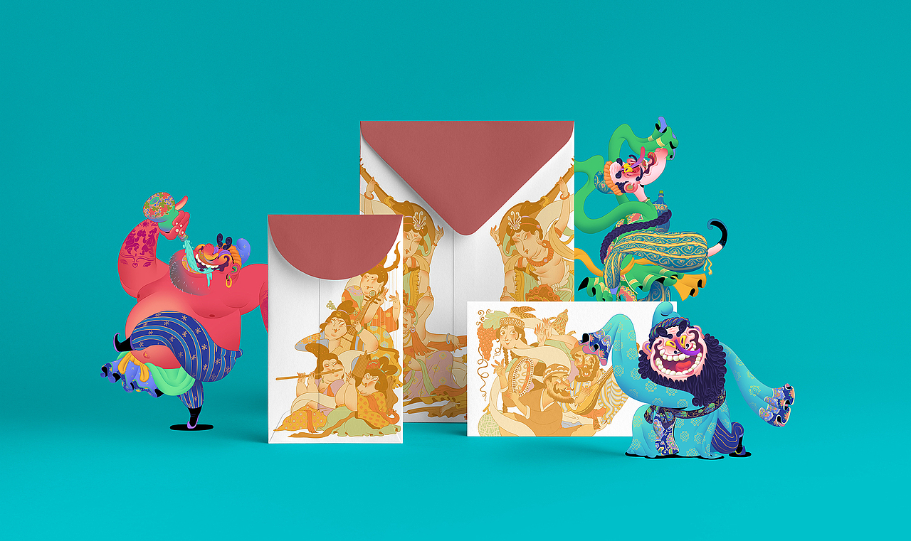 "醉胡腾“丝绸漫游记（图ZMzU3MzMzNTcy） - 新锐潮流插画 - 站酷设计师插画师春雨原创素材 - 站酷ZCOOL