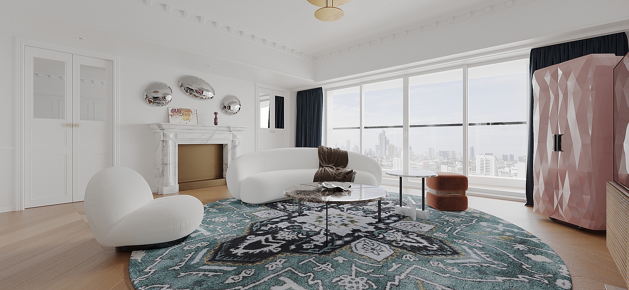 法式轻奢临摹案例作品（图ZMzA2OTYwMzEy） - 家装设计 - 站酷设计师印象空间设计表现原创素材 - 站酷ZCOOL