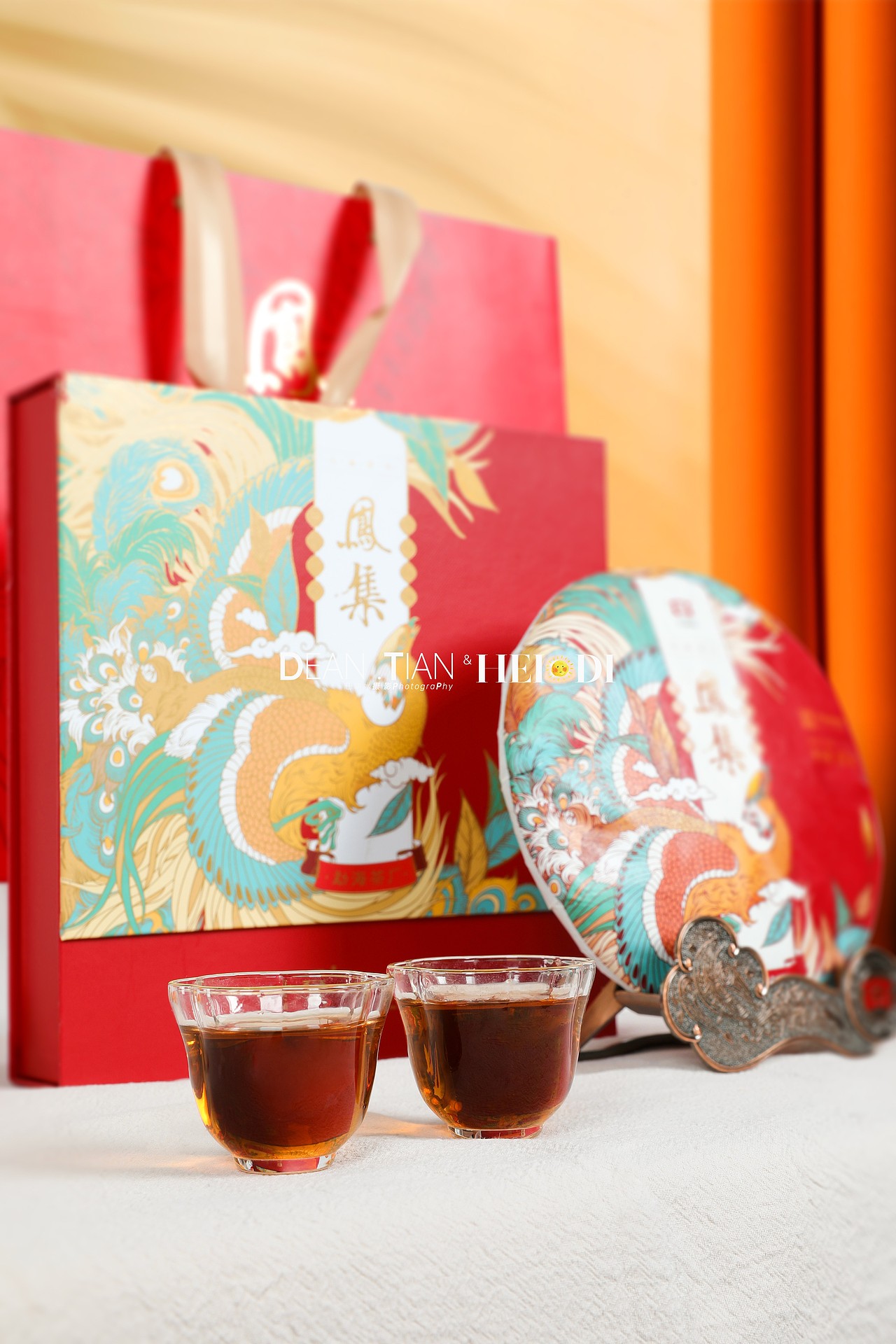 【DT瑞冰摄影】大益普洱鸾翔凤集生熟礼盒tea