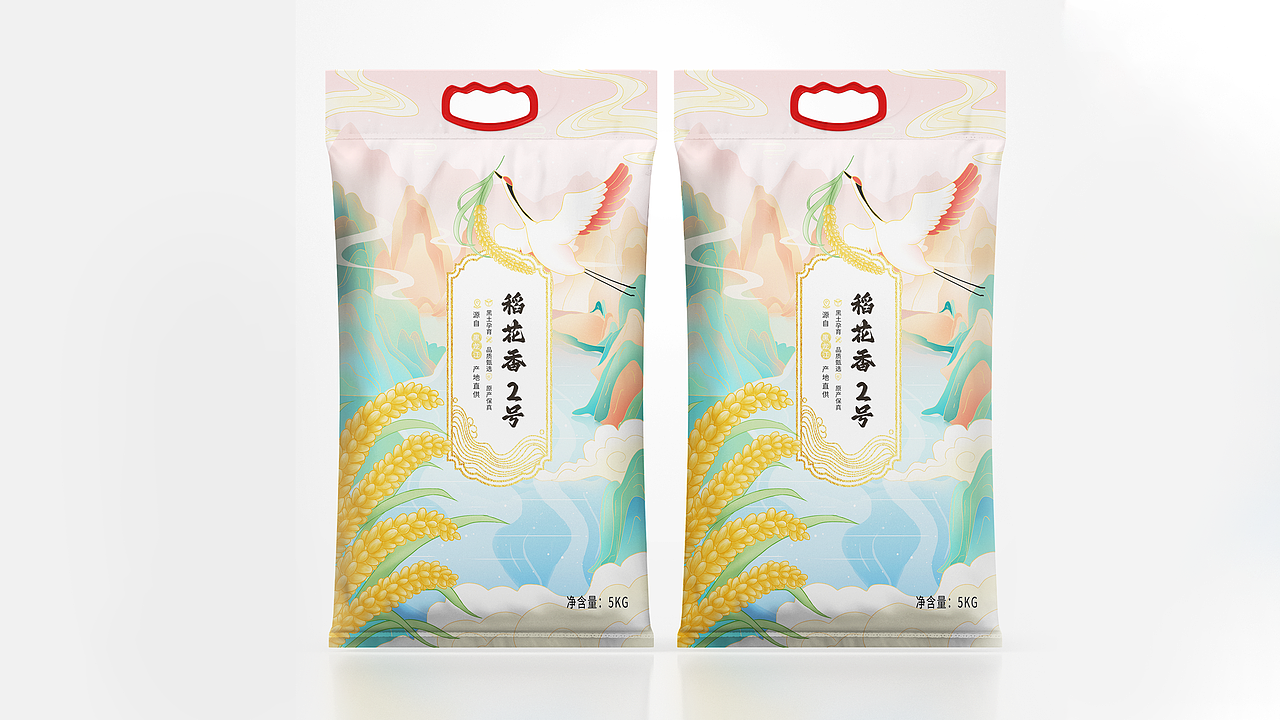 大米插画包装设计
