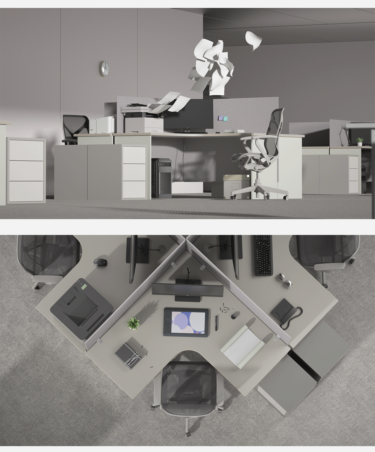 Crazy office_疯狂办公室（图ZMzM1NTM0MTAw） - 其他三维 - 站酷设计师Jackson_M原创素材 - 站酷ZCOOL