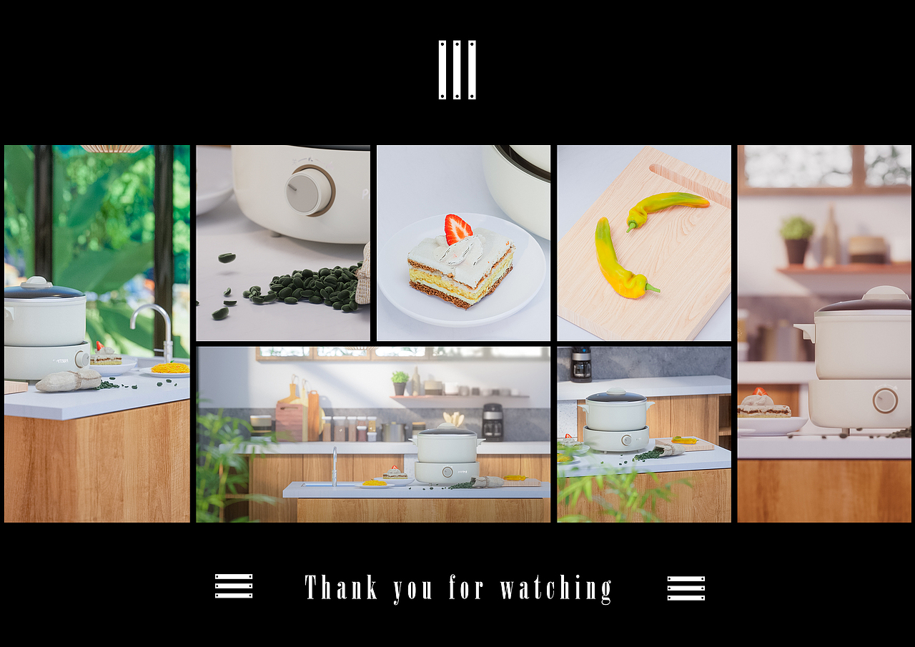 C4D室内渲染 I 厨房家