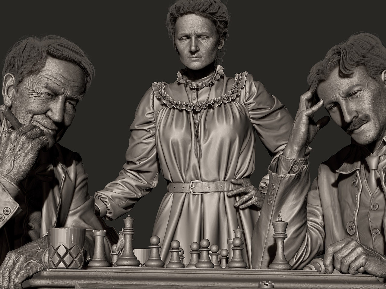 棋局（图ZMzEwNDAzNzYw） - 人物/生物 - 站酷设计师刁兆明原创素材 - 站酷ZCOOL