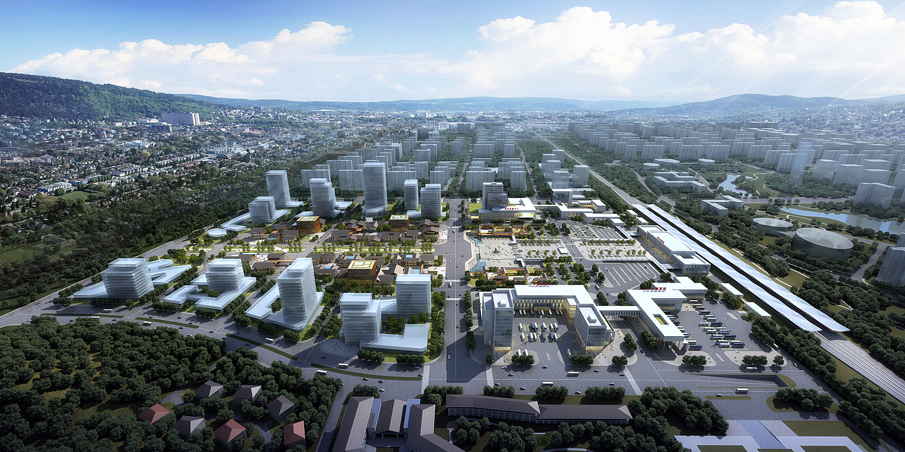 建筑室外效果图（图ZMzY2NDA2MDcy） - 建筑/空间 - 站酷设计师ASK_GZ原创素材 - 站酷ZCOOL