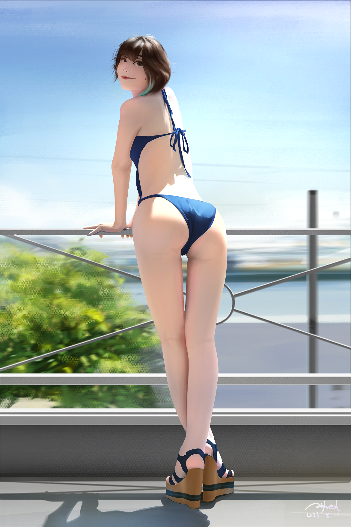 夏日比基尼（图ZMzQyNDY3Nzk2） - 艺术插画 - 站酷设计师Alfred_lu原创素材 - 站酷ZCOOL