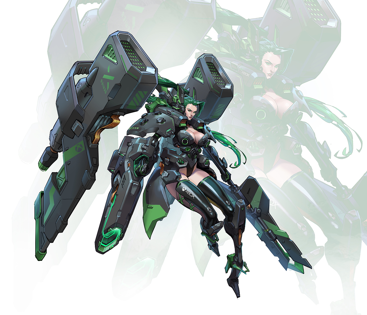 ps4/xbox机娘设计（图ZMzM0MzE1NjY4） - 概念设定 - 站酷设计师斯文怪兽will原创素材 - 站酷ZCOOL