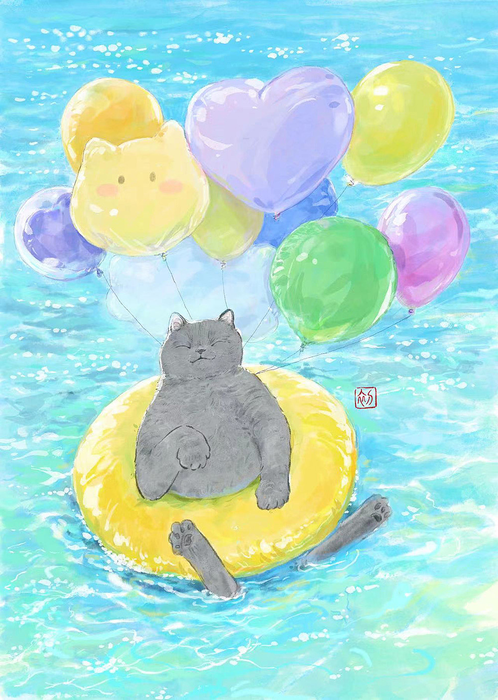 蓝色系列（图ZMzQ4MzE2NjA0） - 艺术插画 - 站酷设计师一碗鲜肉小馄饨原创素材 - 站酷ZCOOL