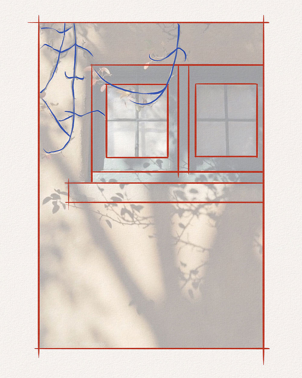 DAY60：钢笔淡彩-阳光洒落的窗户（图ZMzEwODI1ODQw） - 创作习作 - 站酷设计师Maggie_爱洛原创素材 - 站酷ZCOOL