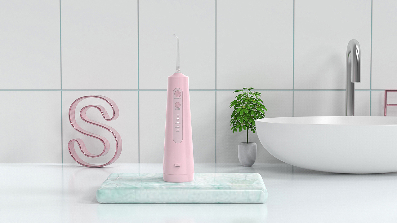 冲牙器产品3D场景渲染