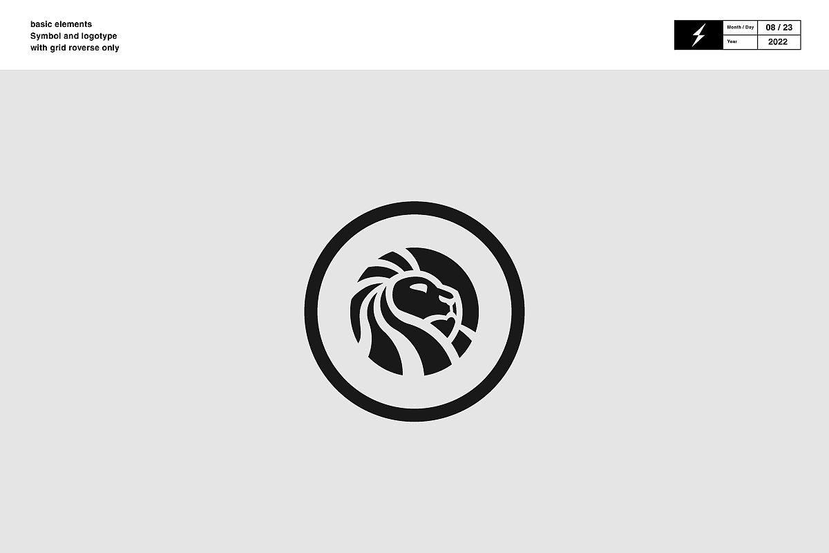 度量标准——狮子圆形标志图形设计logo品牌形象vi设计