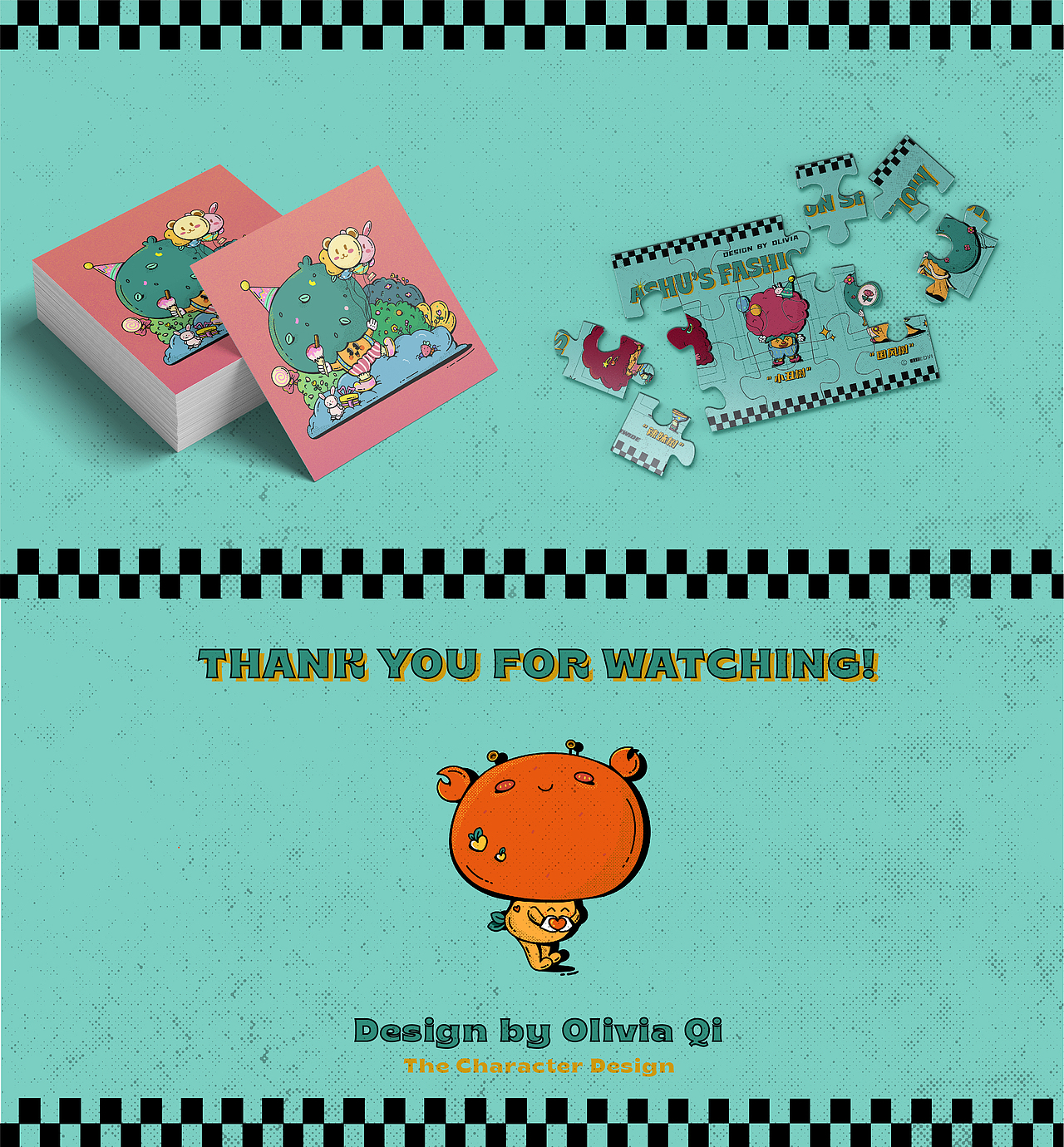 原创IP角色设计 |谐音梗表情包|美式复古插画风格