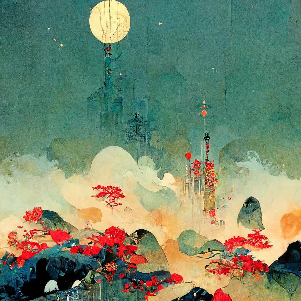 1分钟用AI写出了一套东方风格图像（图ZMzE0Njk4MDk2） - AI作品 - 站酷设计师惡童製慥soulchan原创素材 - 站酷ZCOOL