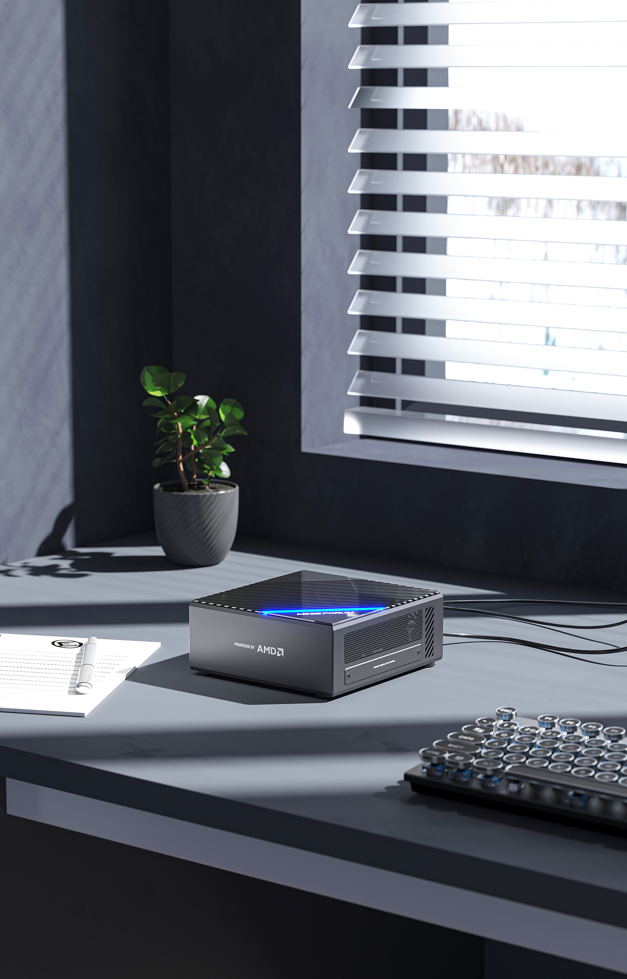 产品渲染 · 桌面美学与芯片美学的极致探索