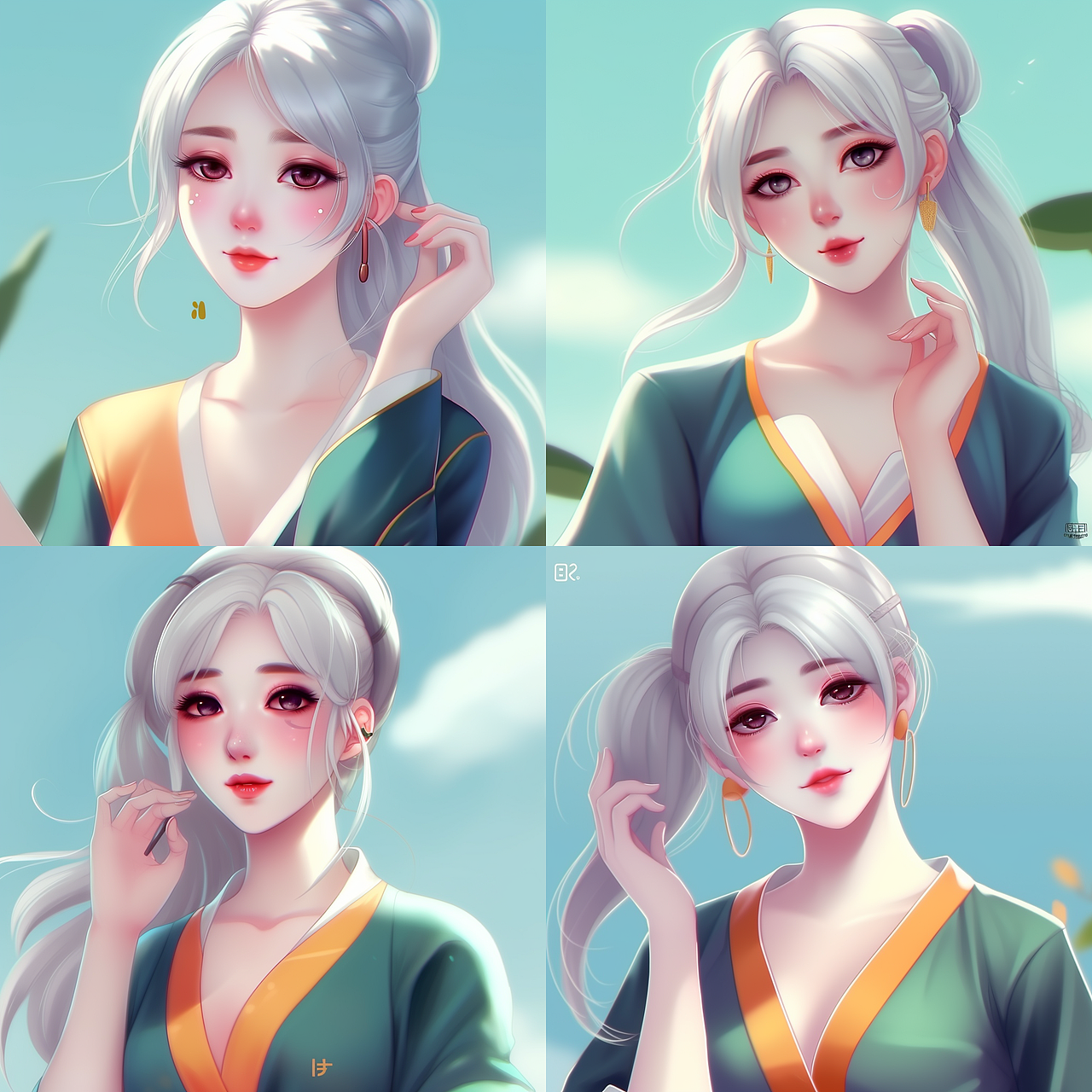 我和AI有画说#Ai绘画#插画#头像#手机壁纸midjourney_光的诉说-站酷ZCOOL