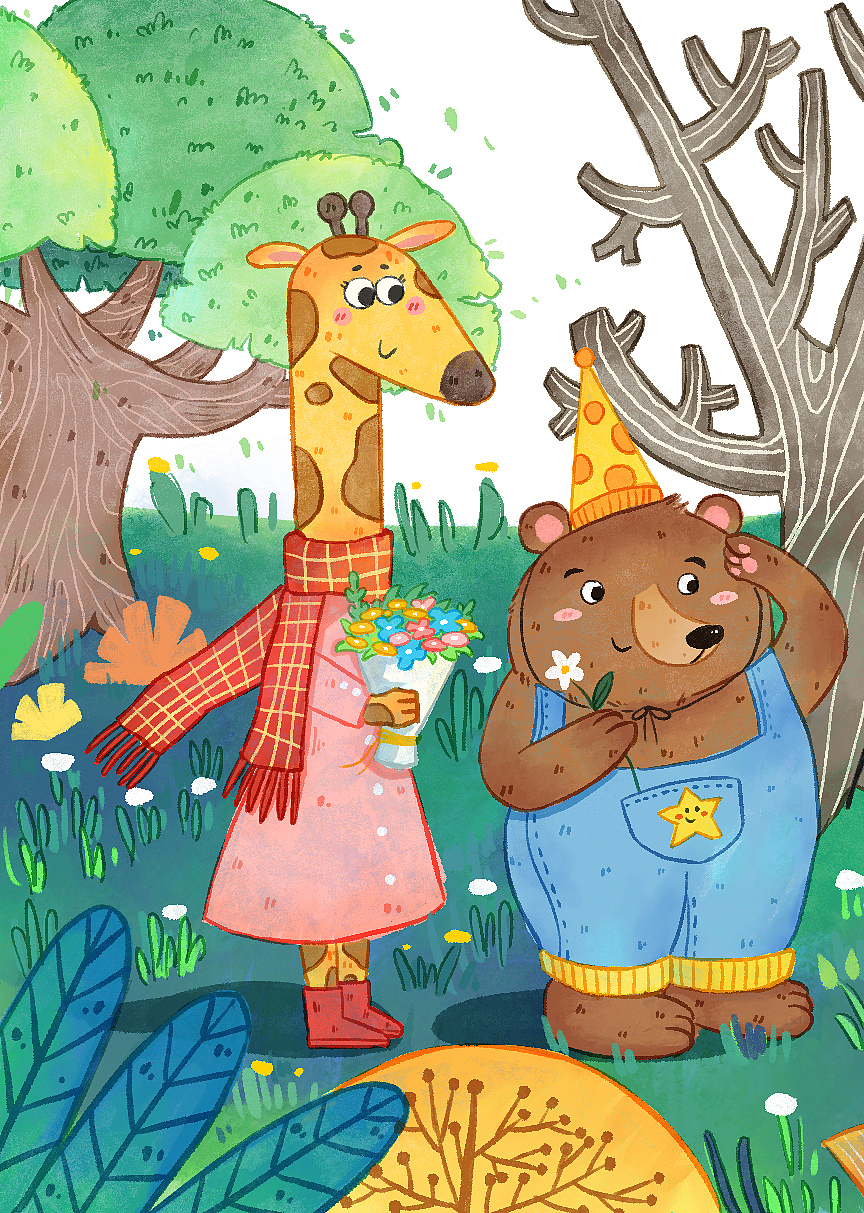 森林照相馆｜儿童插画（图ZMzYwMTc3MjA0） - 儿童插画 - 站酷设计师杜阿咩ame_原创素材 - 站酷ZCOOL