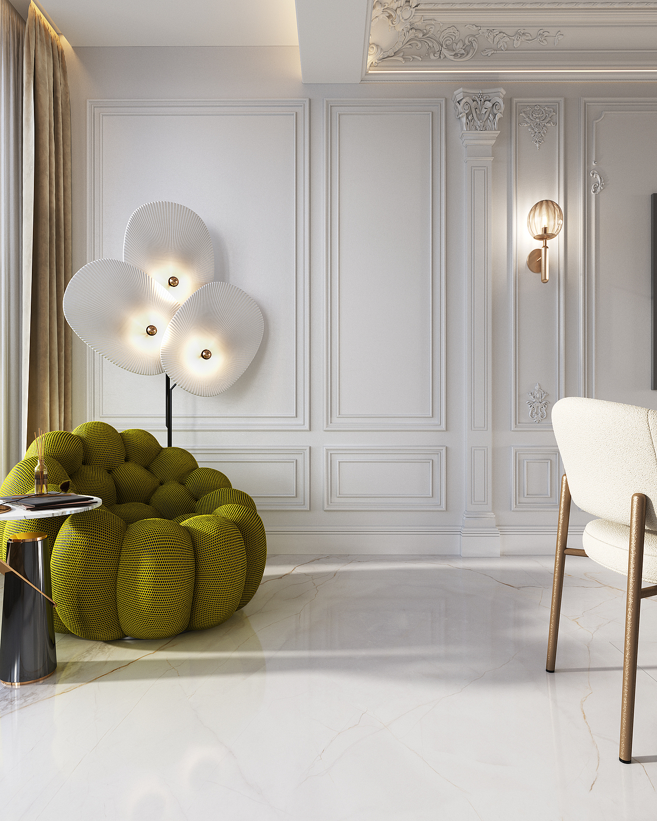 现代法式—实际案例（图ZMzUwMTUyOTAw） - 家装设计 - 站酷设计师爱吃瓜群众原创素材 - 站酷ZCOOL