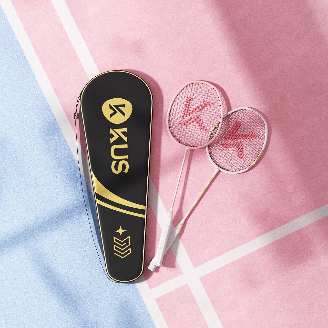 【工作记录】羽毛球拍产品渲染