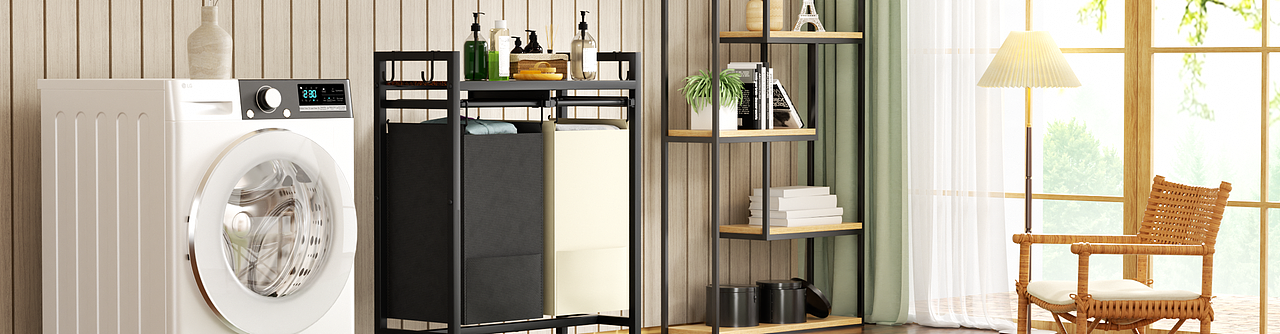 亚马逊主图A+ 脏衣篮