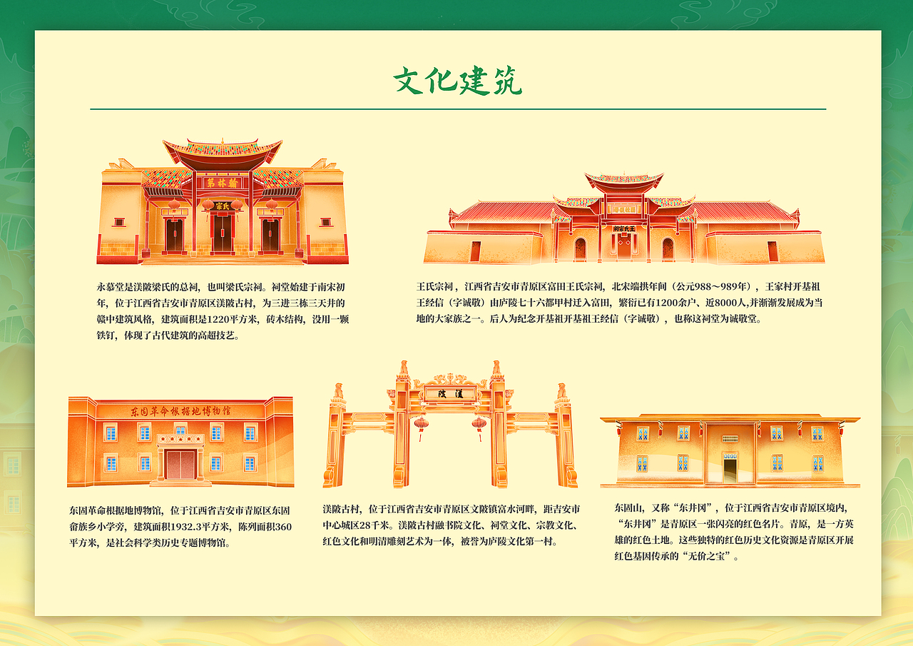 【走进青原区】-国潮城市插画（图ZMzQ1ODQ5MTQw） - 商业插画 - 站酷设计师梁宋原创素材 - 站酷ZCOOL
