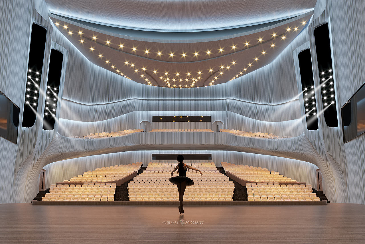 大报告厅效果图4个设计方案