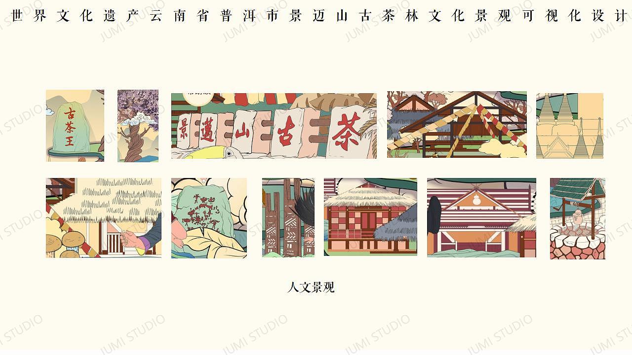 世界茶源·数说景迈 云南省景迈山信息可视化设计（图ZMzU2NTY0NTI0） - 信息图表 - 站酷设计师咪居JUMISTUDIO原创素材 - 站酷ZCOOL