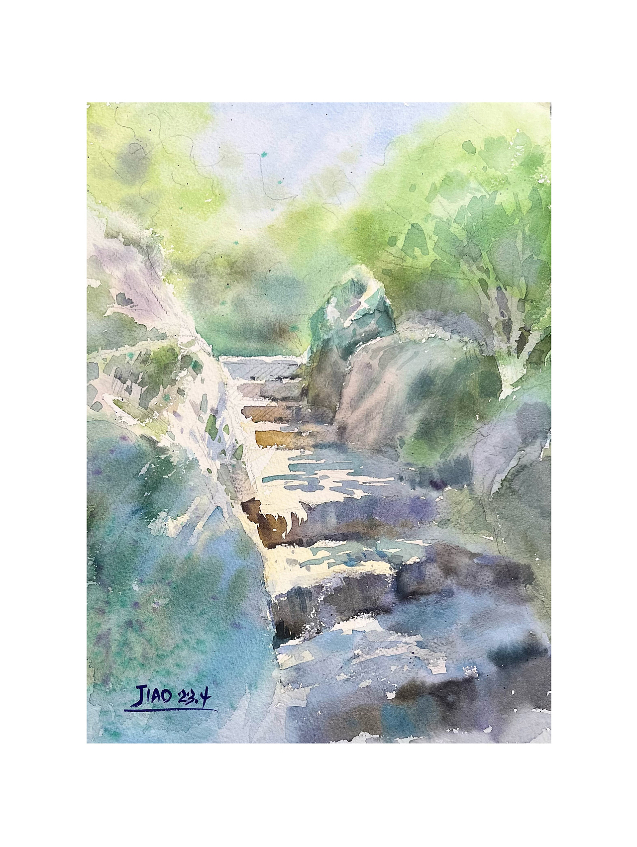 水彩风景 ——【春 日】（图ZMzQyNTkzNTA0） - 绘画 - 站酷设计师爱画水彩的娇娇原创素材 - 站酷ZCOOL