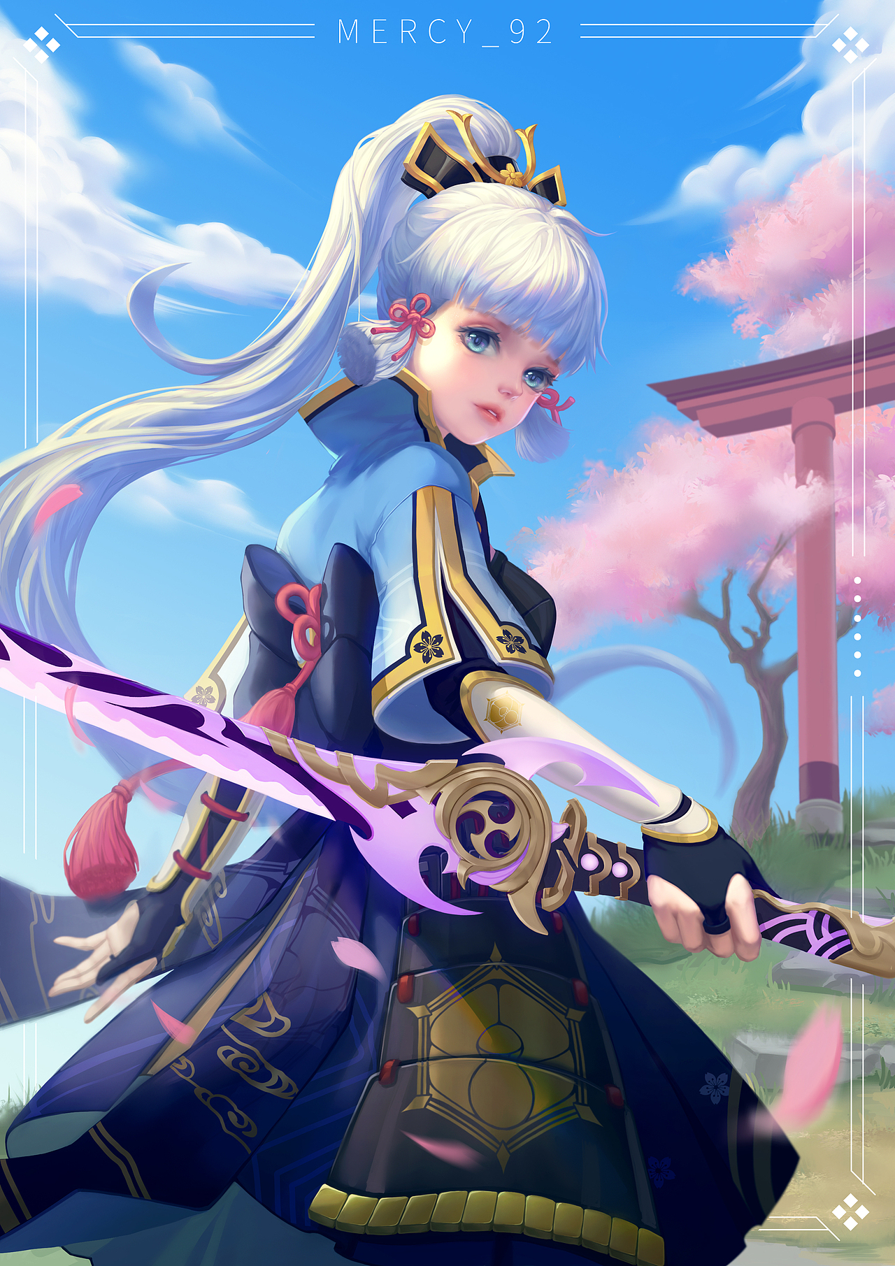 原神同人插画（图ZMjk4NzMwMTEy） - 创作习作 - 站酷设计师Mercy_92原创素材 - 站酷ZCOOL
