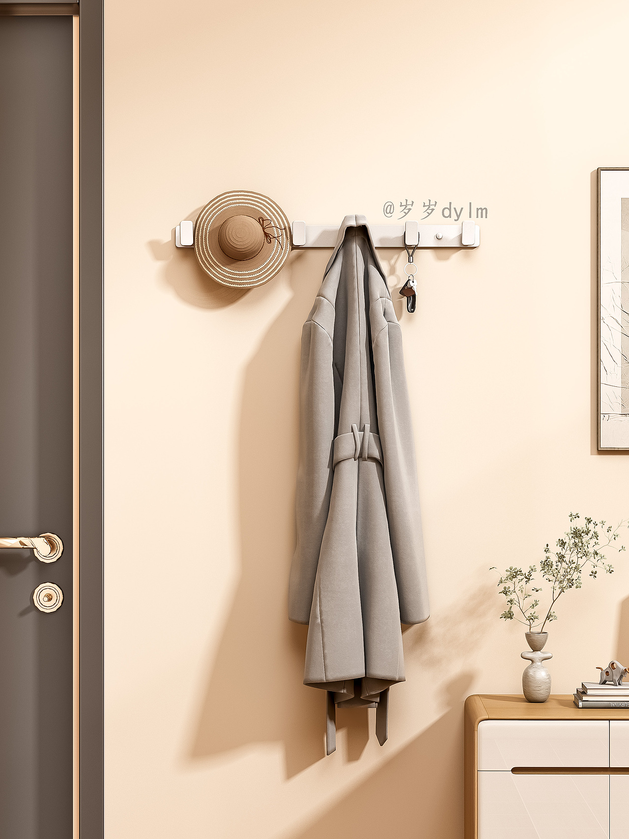 原创设计 | 三维设计-收纳排钩便捷作品（图ZMzUyNDI4NjQ4） - 电商 - 站酷设计师岁岁dylm原创素材 - 站酷ZCOOL