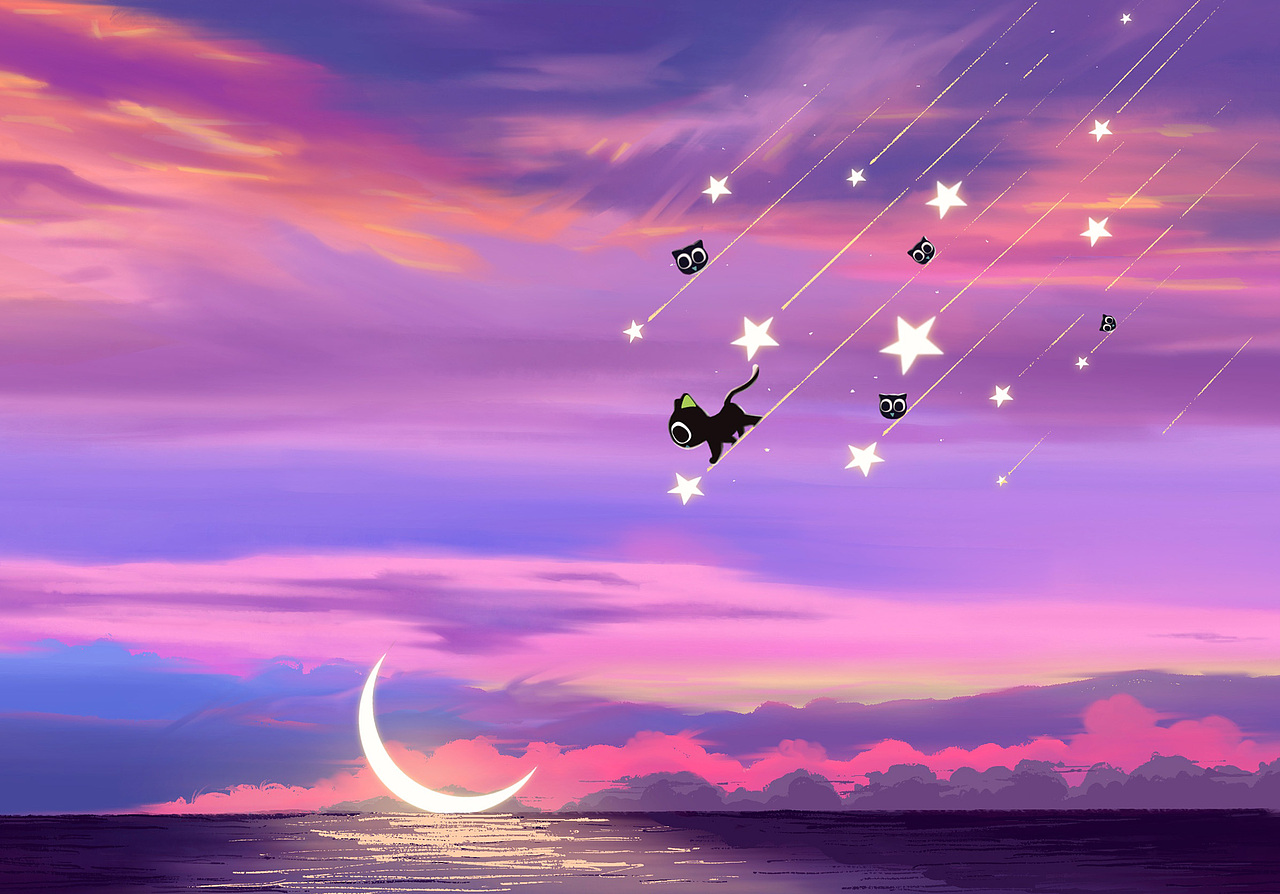 罗小黑风景插画2.0