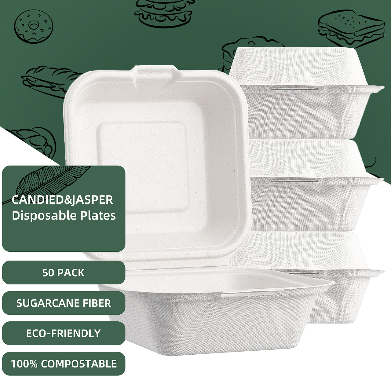 Amazon亚马逊一次性餐盘主图制作（图ZMzQyMzkzOTEy） - 其他平面 - 站酷设计师熊猫不是猫i原创素材 - 站酷ZCOOL