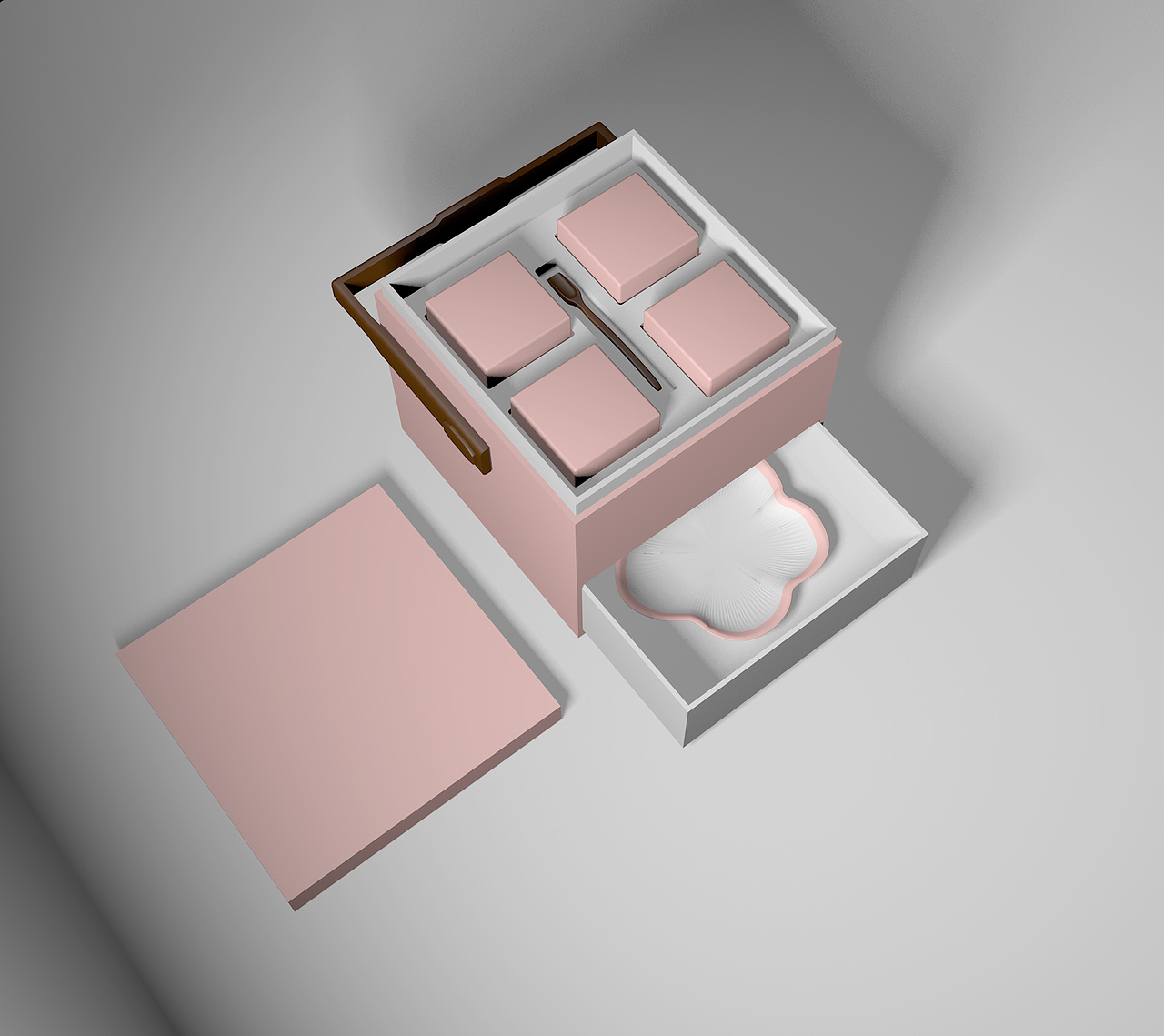 【枫思原创】中秋月饼礼盒包装设计样机