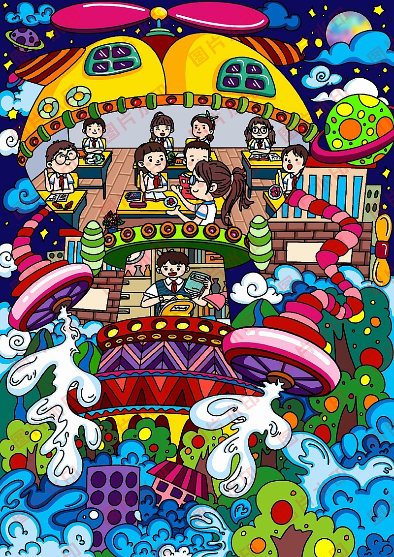 学生电脑绘画绘图作品信息素养活动作品制作设计2410