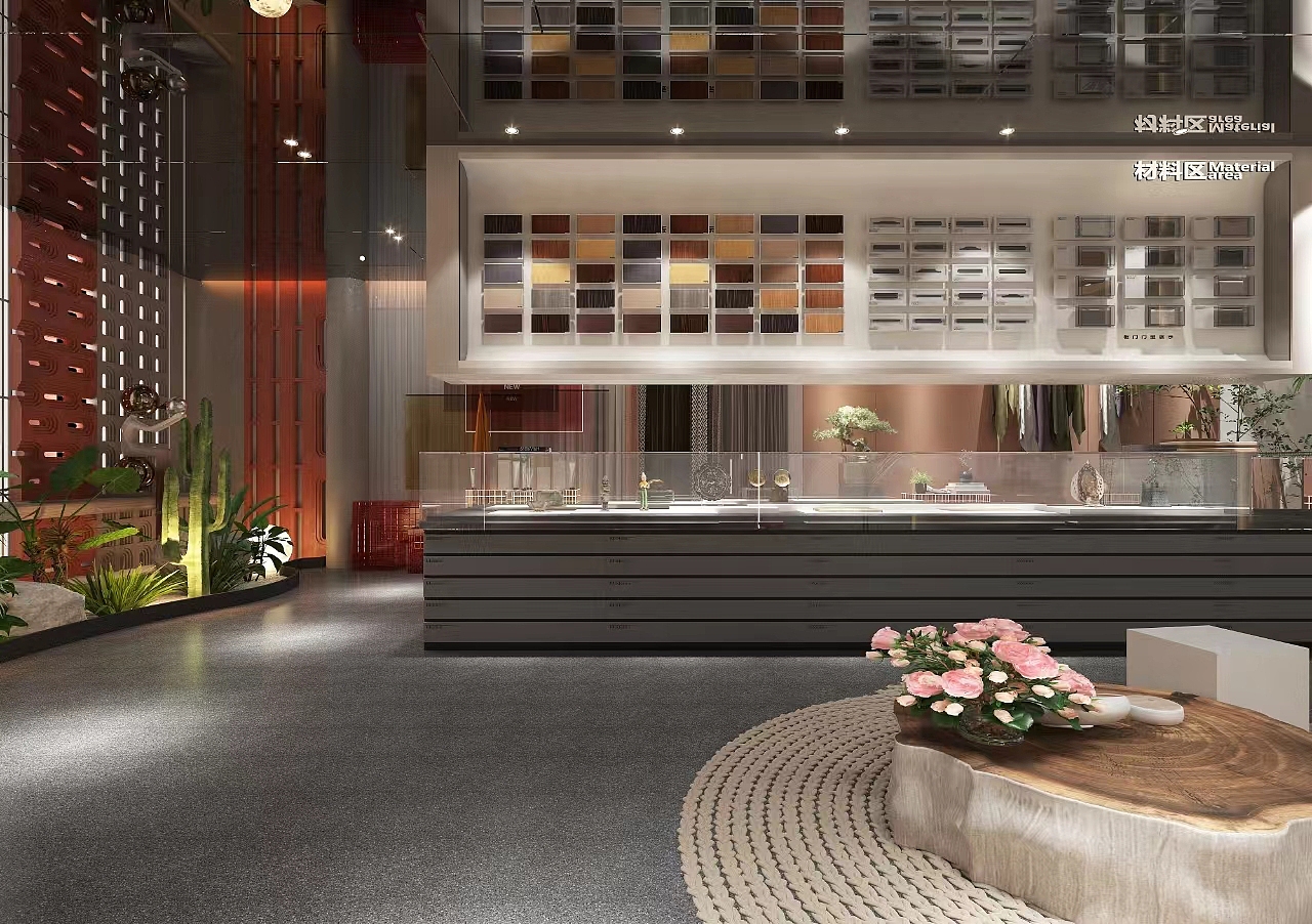 银川装修公司推荐|银川企业展厅装修设计效果图（图ZMzY0NDcxNTI4） - 商业空间设计 - 站酷设计师宁夏镹臻工装原创素材 - 站酷ZCOOL