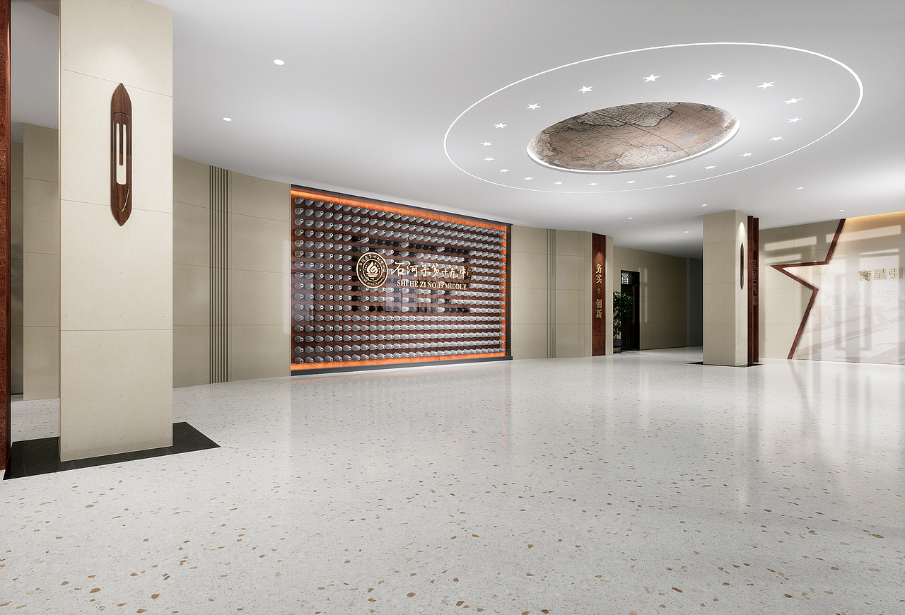 石河子第十九中学大厅