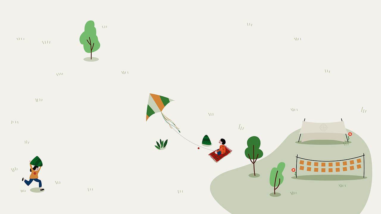 2022年六一主画面。粽下童真,礼遇纯真。