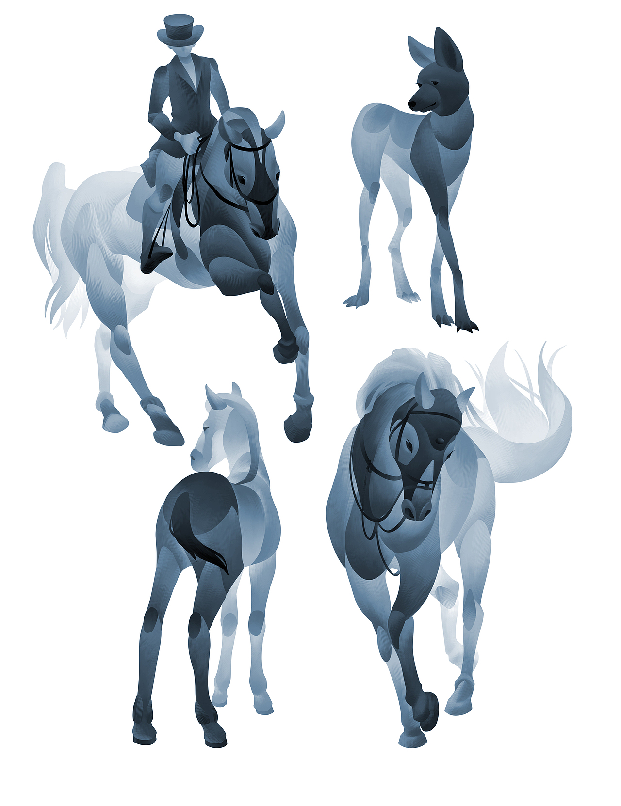 小动物插画风格化尝试（图ZMzE5MzU5NDg4） - 商业插画 - 站酷设计师柿子辣椒原创素材 - 站酷ZCOOL