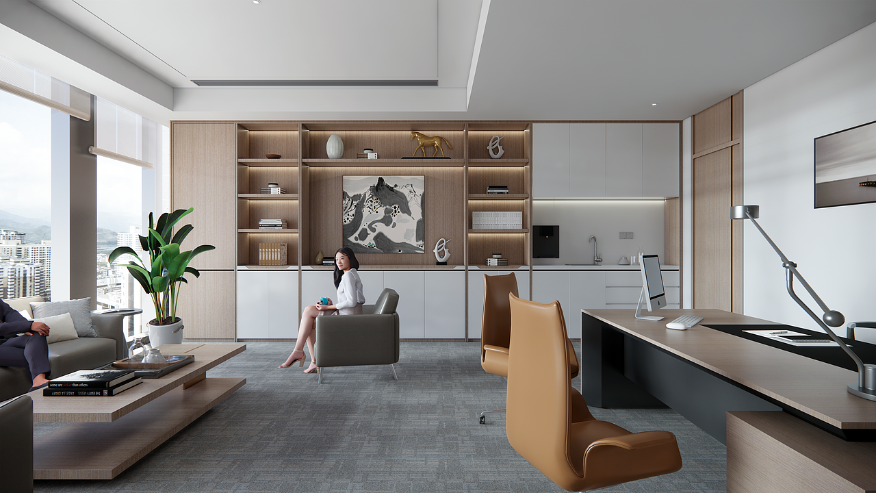 现代简约办公室设计方案