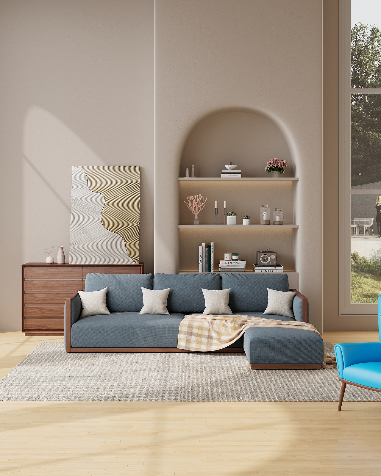 胡桃木軟體沙發(fā)建模渲染表現(xiàn)（圖ZMzE1MDY1MDQ4） - 產(chǎn)品 - 站酷設(shè)計(jì)師嚕啦咧嚕原創(chuàng)素材 - 站酷ZCOOL