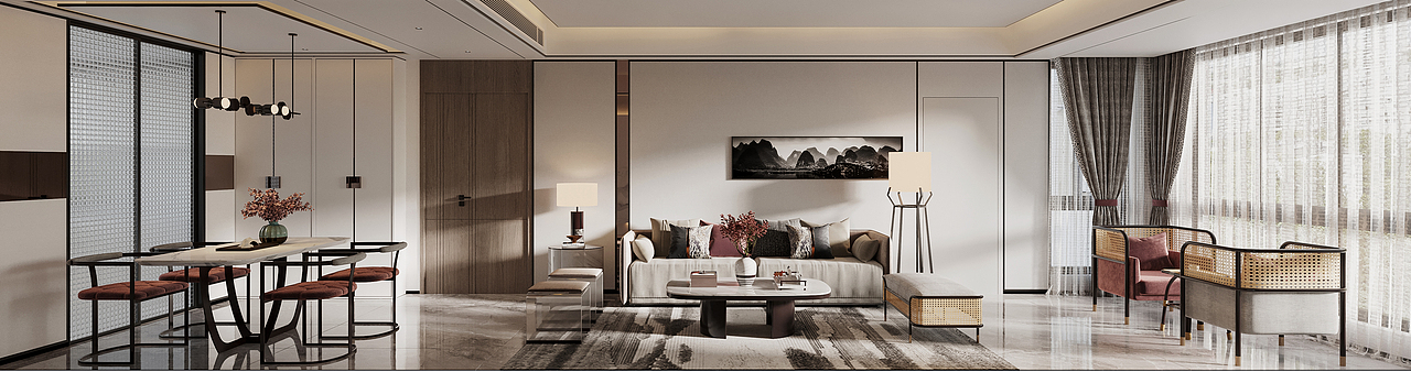 新中式&轻奢家装