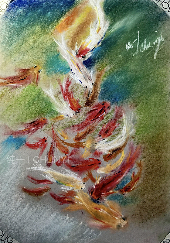 【近期色粉画24幅小结】