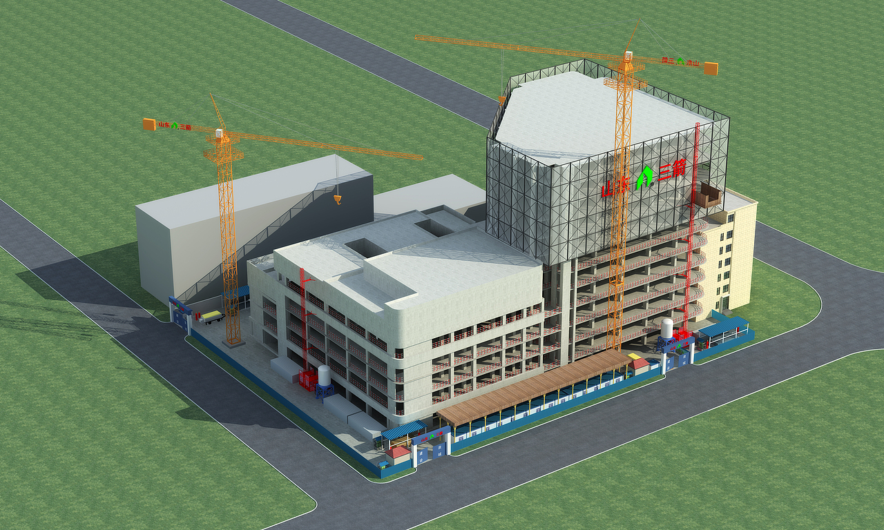 项目施工进度效果图表现