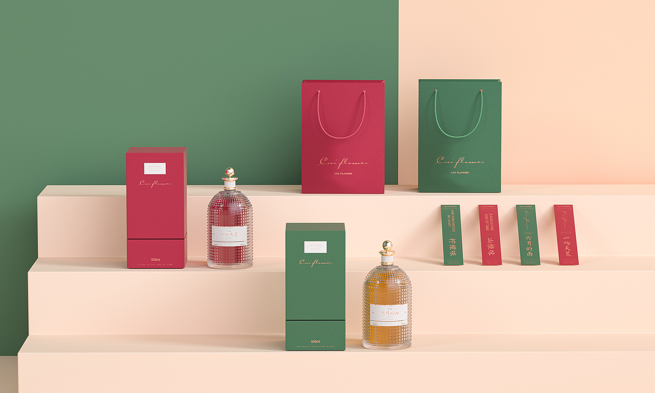 CUI FLOWER | 六月的雨果味酒包装设计